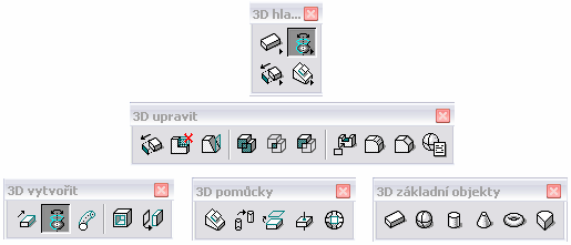 Dalším nezbytným nástrojem při tvorbě prvků ve výkresu či v rámci tvorby 3D modelu je Režim nájezdu, který zajišťuje přichycování na body či úsečky (dle aktuálního nastavení).