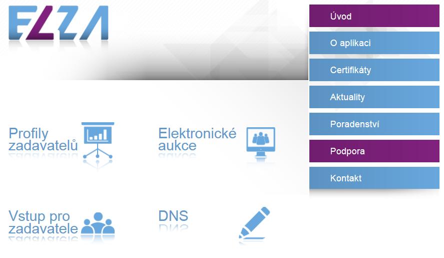 A-02-ELZA-Uživatelská dokumentace pro dodavatele strana 8/27 Obrázek 5 Hlášení problémů s aplikací Po vyplnění formuláře a kliknutí volby Registrovat se provedou validační