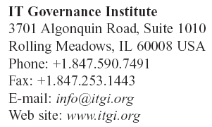 ITGI 1998 Sjednocení norem a standardů v oblasti kontroly,