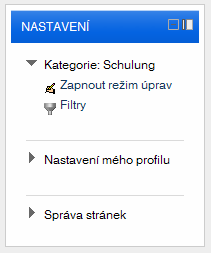 Správa online kurzů v moodlu 3 disponibilita: při výběru není k dispozici pro účastníky/ce je kurz pro hosty a účastníky z prezenční listiny kurzu neviditelný.