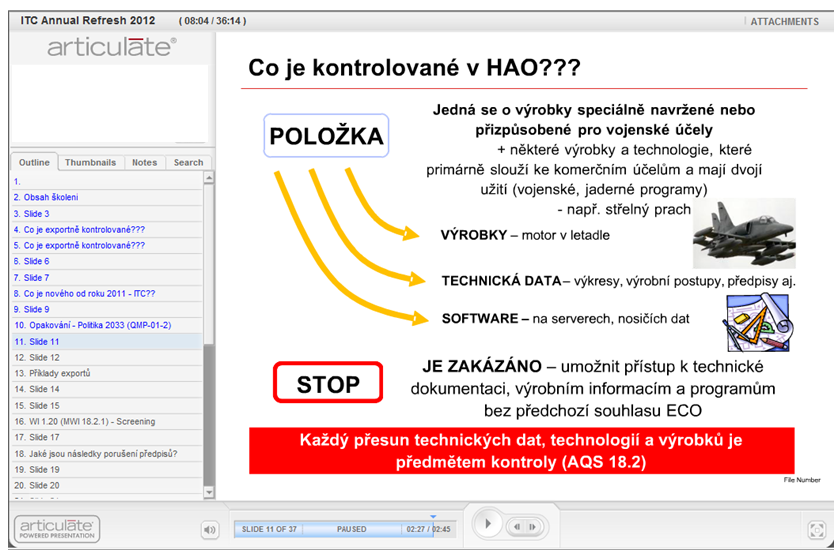 UTB ve Zlíně, Fakulta managementu a ekonomiky 62 tento kurz trvá a také doba, která už uběhla od začátku školení.