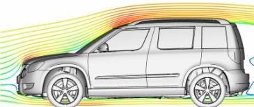 Design Odborné útvary Aerodynamika vozu, vnitřní a vnější proudění (CFD) Vnější aerodynamika vozu CFD Scan Objemová Síť Změny Nastavení výpočtu Zpráva + Návrh opatření CAD data Povrchová Síť Úpravy