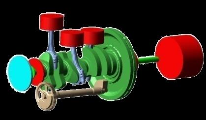 vertical force (N) force (N) crank angle (deg) safety factor Vývoj motoru - výpočty klikový mechanismus kliková hřídel Modální tvary EHD Reynold s equation: 2 3 p D 3 p 6 η H H H H ω 2 2 B B Z Z ψ t