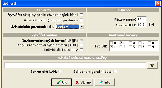 Heslo: Heslo telefonického připojení sítě (pouţije se místo přednastaveného ve Windows).