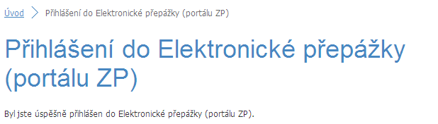 Během několika vteřin dojde na mobilní telefon lékaře SMS s unikátním přihlašovacím kódem, který je nutné opsat do kolonky Heslo a