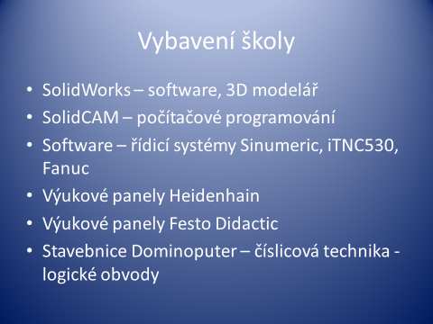 Střední škola strojírenská a elektrotechnická, Brno Prezentaci připravil pan Mgr. Dostál.