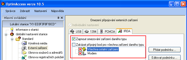 71 3.3.3. Nastavení Nastavení je provedeno dle principu Whitelist, tedy nastaveno na nejvyšší zabezpečení - vše zakázáno/vypnuto.