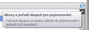 48 2.13 Rychlá nápověda V některých modulech se objevují speciální malá kulatá tlačítka v podobě modrého kruhu s otazníkem.