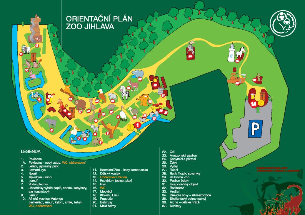 Mapa zoologické zahrady Obr. 7: Mapa Zoologické zahrady Jihlava 8.7 Zoologická zahrada Liberec Historie a rozloha zoo Zoo Liberec je nejstarší zahrada na území bývalého Československa.