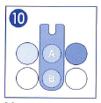 4. Amonium Rozsah měření 0,2-3 mg/l NH 4 + Provedení testu 1. Obě odměrky naplňte vzorkem vody, vždy přesně 5 ml. Použijte plastovou stříkačku. Vložte 1 odměrku do pozice A komparátoru.