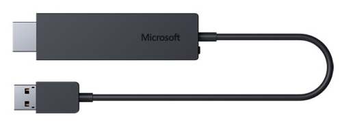 Bezdrátové prezentační technologie Obrázek 2.7: Microsoft HDMI bezdrátový adaptér Při připojení je realizováno opět přímé spojení mezi počítačem nebo tabletem a projekční technikou.