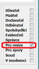 3. Revize 3.1. Číselník revizí Volba Číselníky Číselníky pro revize Typ revizí Kategorie revizí 3.1.1. Typy revizí Volba Číselníky Číselníky pro revize Typy revizí K typu revize zadejte cyklus opakování revize.