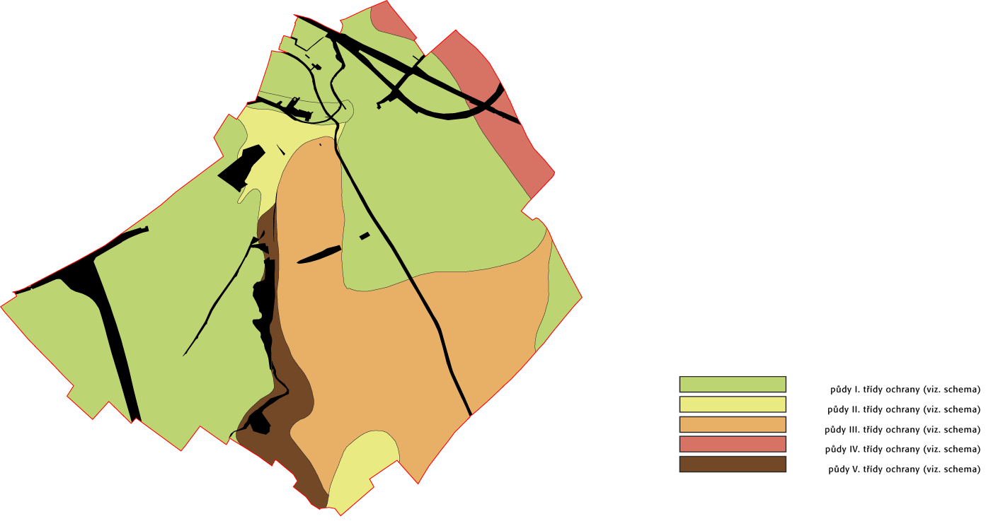 ODŮVODNĚNÍ ÚZEMNÍHO PLÁNU LUKAVEC (ČERVENEC 2015) V řešeném území se vyskytují jak půdy bonitně nejcennější s nadprůměrnou produkční schopností tj. půdy I. a II.