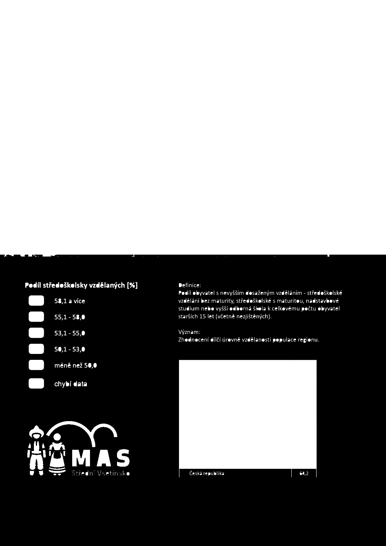 Mapa 6, Podíl obyvatel s