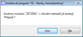 2.4 OPAKOVÁNÍ INSTALACE, UPDATE, UPGRADE Pokud opakujete instalaci, obdrželi jste nebo stáhli z internetu pozměněný (opravený) modul, postupujte jako při instalaci nového modulu.