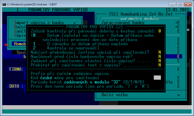 Naplňovat před číslo bankovního výpisu rok? umožní doplňovat do dokladu i označení roku. Jedná se o přizpůsobení číslování dokladů zvyklostem uživatele.