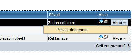 Po úspěšném předání ke schválení se v Seznamu návrhů změn (NZ), obrazovka UWF100, již Váš NZ nebude zobrazovat.