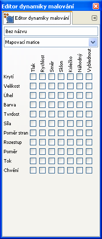 DUM10- strana 6 stran (výška k šířce) a úhlu naklonění stopy. o Lze vybrat dynamickou stopu v položce dynamika a ta se v průběhu kreslení bude měnit. Je zde celá řada předdefinovaných stop.