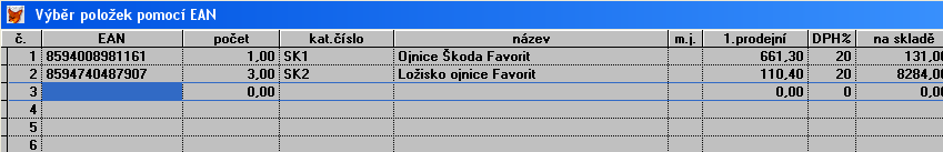 Uživatelské položky ve skupině Pokud je k příslušné uživatelské položce přiřazeno menu (vytvořené v uživatelských evidencích UE jednopoložkové), lze jej vyvolat v příslušné uživatelské položce na