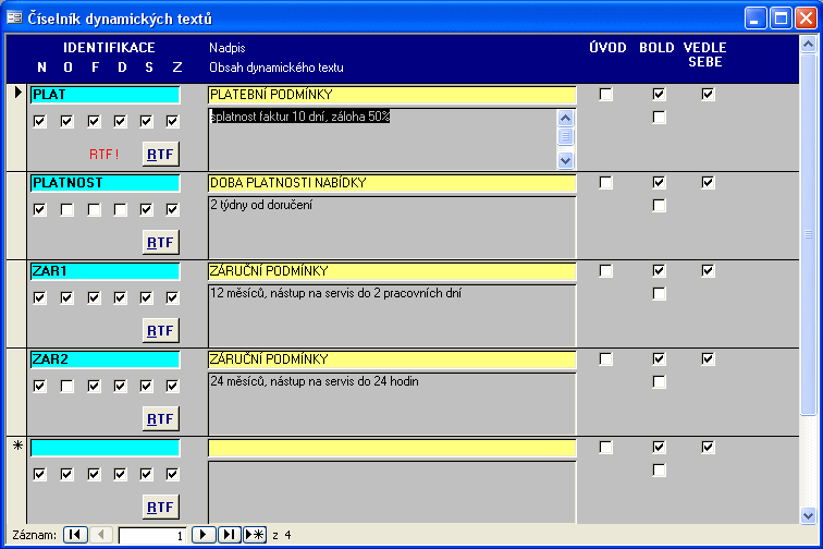 Modul Číselníky 20 1.