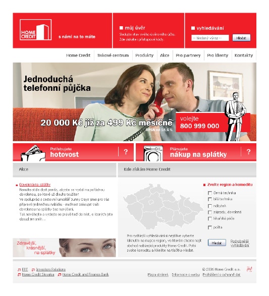 Homecredit Internetové řešení www.homecredit.net www.homecredit.cz Cílem prezentace určené především investorům bylo na prvním místě důstojně reprezentovat značku Home Credit a umožnit rychlý přístup k informacím.