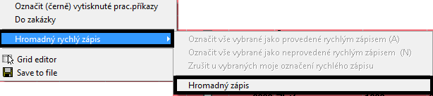 Hromadné odepsání údržby z plánu dvěma způsoby 1.