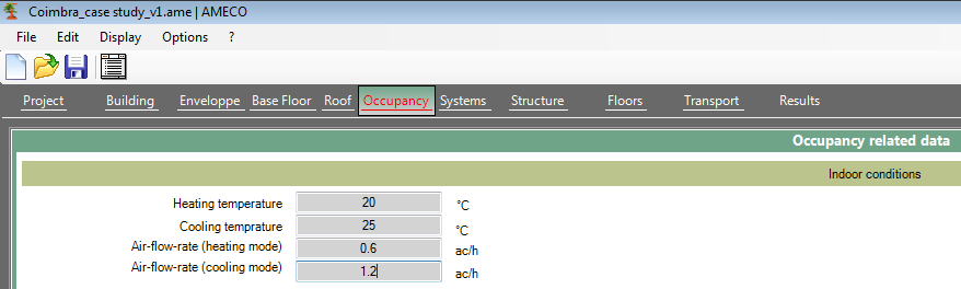 Obrázek 11 : typy skladby střechy,které jsou k dispozici v AMECO3 6.2.