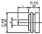 Mechanické provedení 4 a typ připojení 6 4 Synchronní příruba (R) Ø 36 4 Upínací příruba (L) Ø 58 typ d l kryt typ d l kryt R06 6 10 Typ 1 R06 6 10 Typ 1 R10 10 12 Typ 2 R10 10 12 Typ 2 4 Upínací