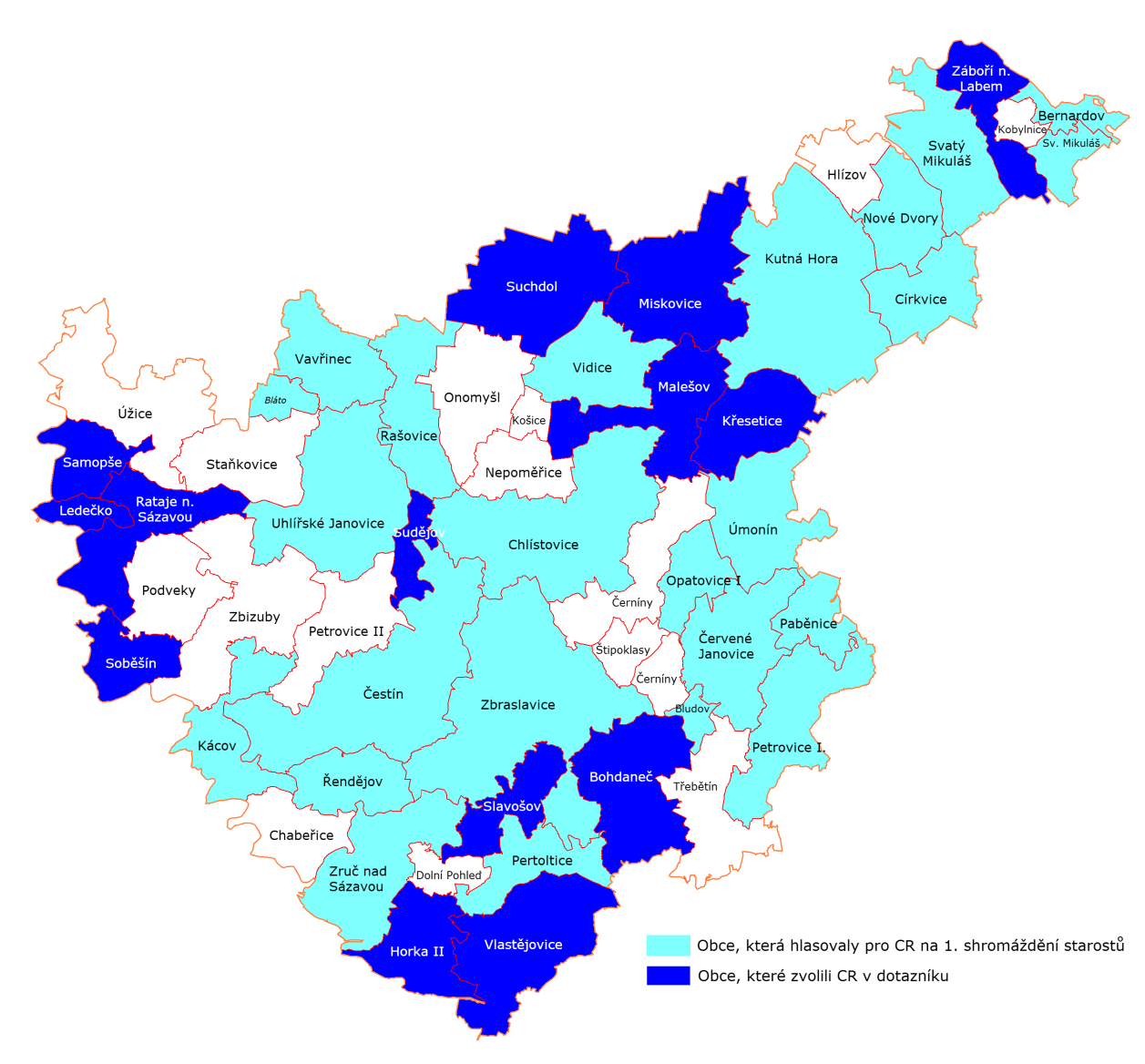 Obrázek 13: Geografické znázornění obcí hlasujících pro volitelné téma Cestovní ruch a rekreace zdroj: vlastní zpracování ZÁKLADNÍ CHARAKTERISTIKA CESTOVNÍHO RUCHU V DESTINACI Z hlediska cestovního