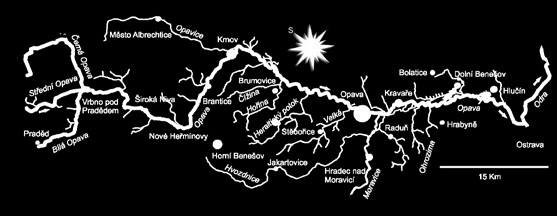 Bílá Opava vyvěrá na jižním svahu jeho vrcholové partie v blízkosti chaty Barborka ve výšce asi 1410 m, což je nejvýše ze všech moravských řek.