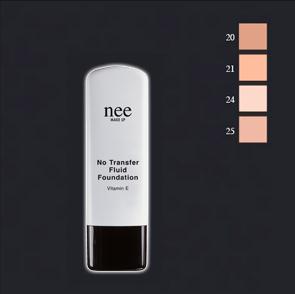 No Transfer Fluid Foundation Vitamin E Tekutý nestíratelný make-up s