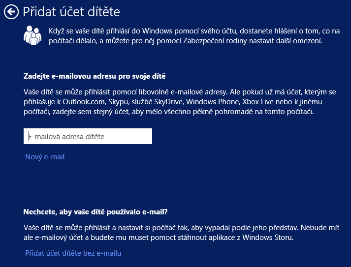 Obrázek 2 - Windows 8.1 - účet dítěte 4.2.5 Spolupráce s kriminální policií Při vyšetřování kyberšikany často narazíme na aktivitu, která probíhá mimo školní síť.