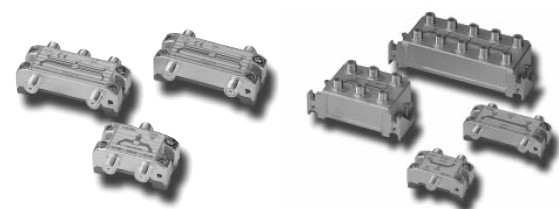 PASIVNÍ ROZBOČOVAČE F Tapy & Rozdělovače 5 až 862MHz