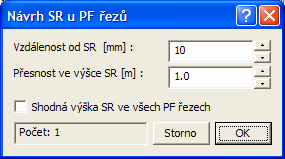 Rovno: budou řezy zarovnány jako metodou Optimal, ale bude zde respektována posloupnost čísel PF i v rámci sloupců.