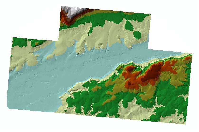 Samotný model TIN se vytvoří funkcí Create/Modify TIN (Obr.