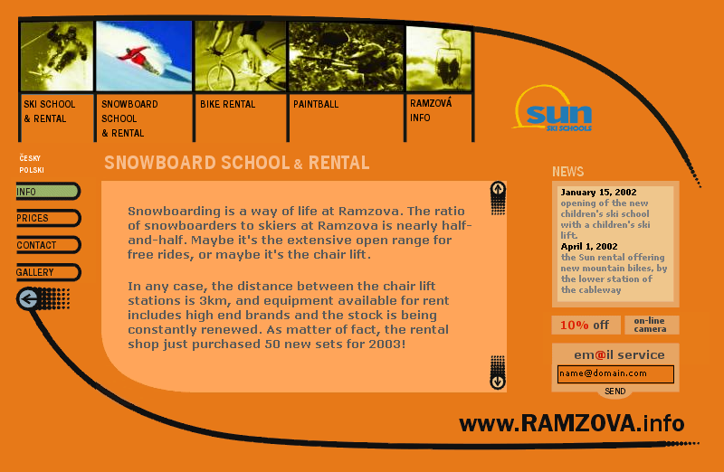 n 09 solutions web site, positioning a komunikace. Kampaň zahrnovala POS a outdoor Portál RAMZOVA.