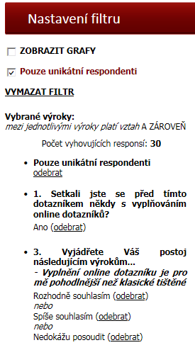 Základní vlastnosti obsahují informace o názvu dotazníku, kategorie, do které je zařazen, jméno, příjmení, email autora a počet otázek případně s poznámkou, že se jedná o větvený dotazník.