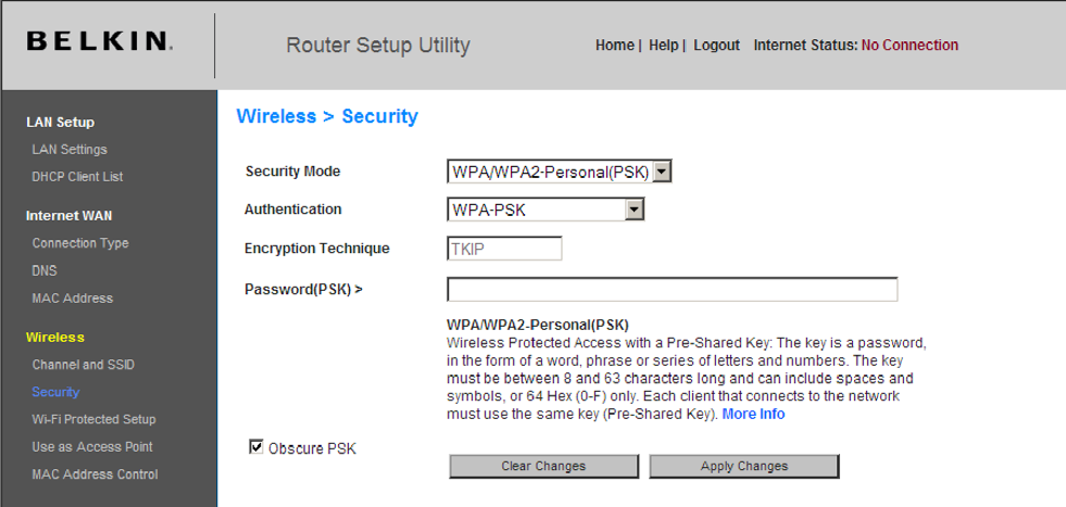 Použití webového rozhraní pokročilého uživatele Nastavení WPA/WPA2-Personal (PSK) Stejně jako zabezpečení WPA je i WPA2 k dispozici v režimu WPA2-Personal (PSK) i v režimu WPA2-Enterprise (RADIUS).