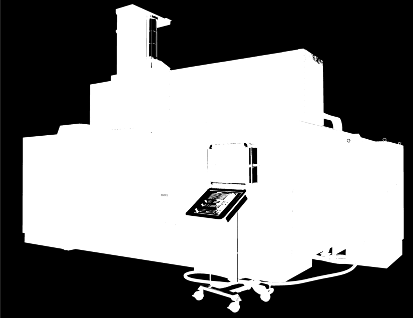 Portálové obráběcí centrum řízené v 5osách určené pro výrobu rozměrných modelů, forem, ořezávání plastových výlisků z vakuových lisů apod.