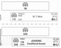 Informační systém 115 (8) Tlačítka fseeke Stiskněte toto tlačítko pro automatické vyhledání dostupných rozhlasových stanic nebo stanic DAB (pouze model typu 1/2-A).