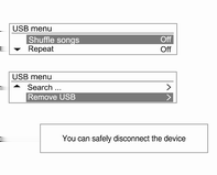 138 Informační systém Připojení paměťového zařízení USB Paměťové zařízení USB se skladbami, které chcete přehrát, připojte do konektoru USB.