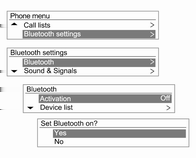 Informační systém 155 Menu telefonu Seznamy volání lišit. Tento informační systém ukazuje informace přenesené z mobilního telefonu jako takové.