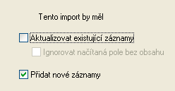 NAČTENÍ NOVÉ DATABÁZE DO STÁVAJÍCÍ DATABÁZE Instalátor spustí databázový program s vaší stávající databází a připraví ho pro import nové databáze.