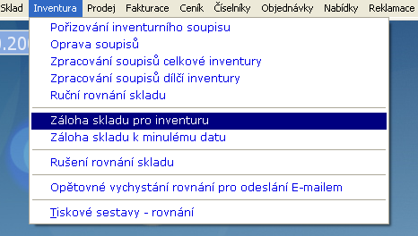 12. Inventura Modul je určen pro provádění inventur v programu WinShop.