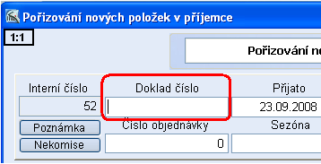 E) Naskladněné příjemky - jsou to opisy naskladněných příjemek, postup výběru je stejný jako u předcházejícího bodu D). 5.10.