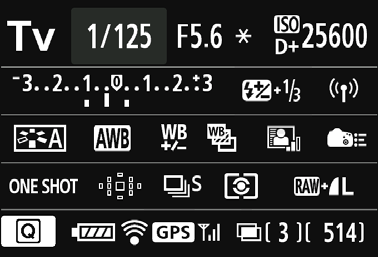 Základní operace a nastavení Nastavení a stav p ipojení pro položku [Wi-Fi] Nastavení a stav p ipojení pro položku [Wi-Fi] na kart [53] je možné zkontrolovat na panelu LCD a displeje LCD fotoaparátu.