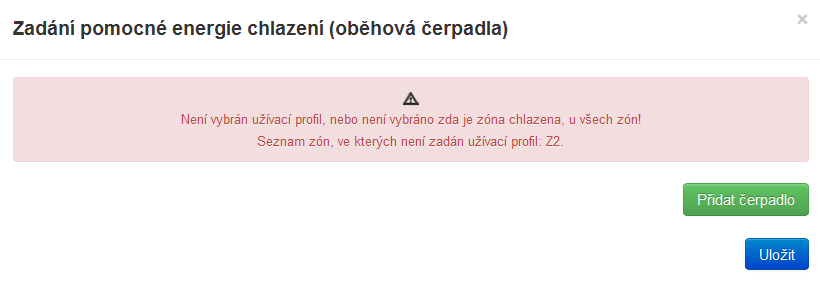 byl informován, pro které zóny oběhové čerpadlo zajišťuje cirkulaci viz schéma obrázku budovy výše.