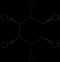 HCH 8 izomerů, nejúčinější je g-hch (lindan) použití jako DDT + proti roztoči zákožce svrabové Sarcoptes scrabei HCH je akaricid účinnost stejná jako DDT, ovšem vyšší toxicita na savce méně stabilní