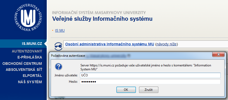 Základy práce s Informačním systémem MU Veškeré činnosti související se studiem probíhají na Masarykově univerzitě přes Informační systém (IS MU).