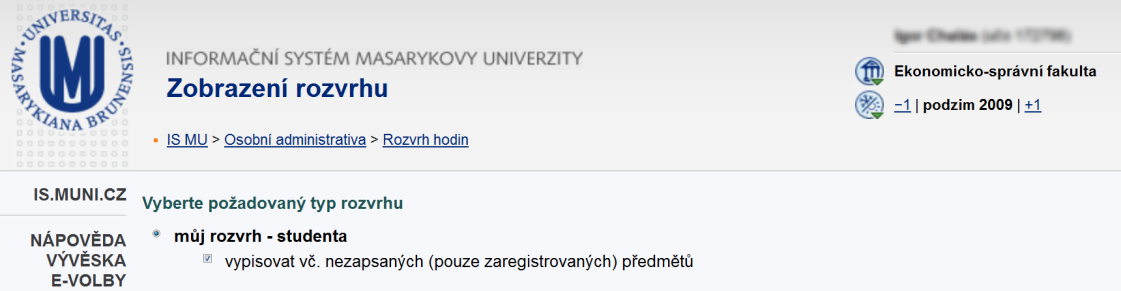 6. Jak si zapsat předměty? Pro první semestr Vám budou všechny povinné předměty Vašeho studia zapsány automaticky Studijním oddělením. Není tedy třeba nic zapisovat!